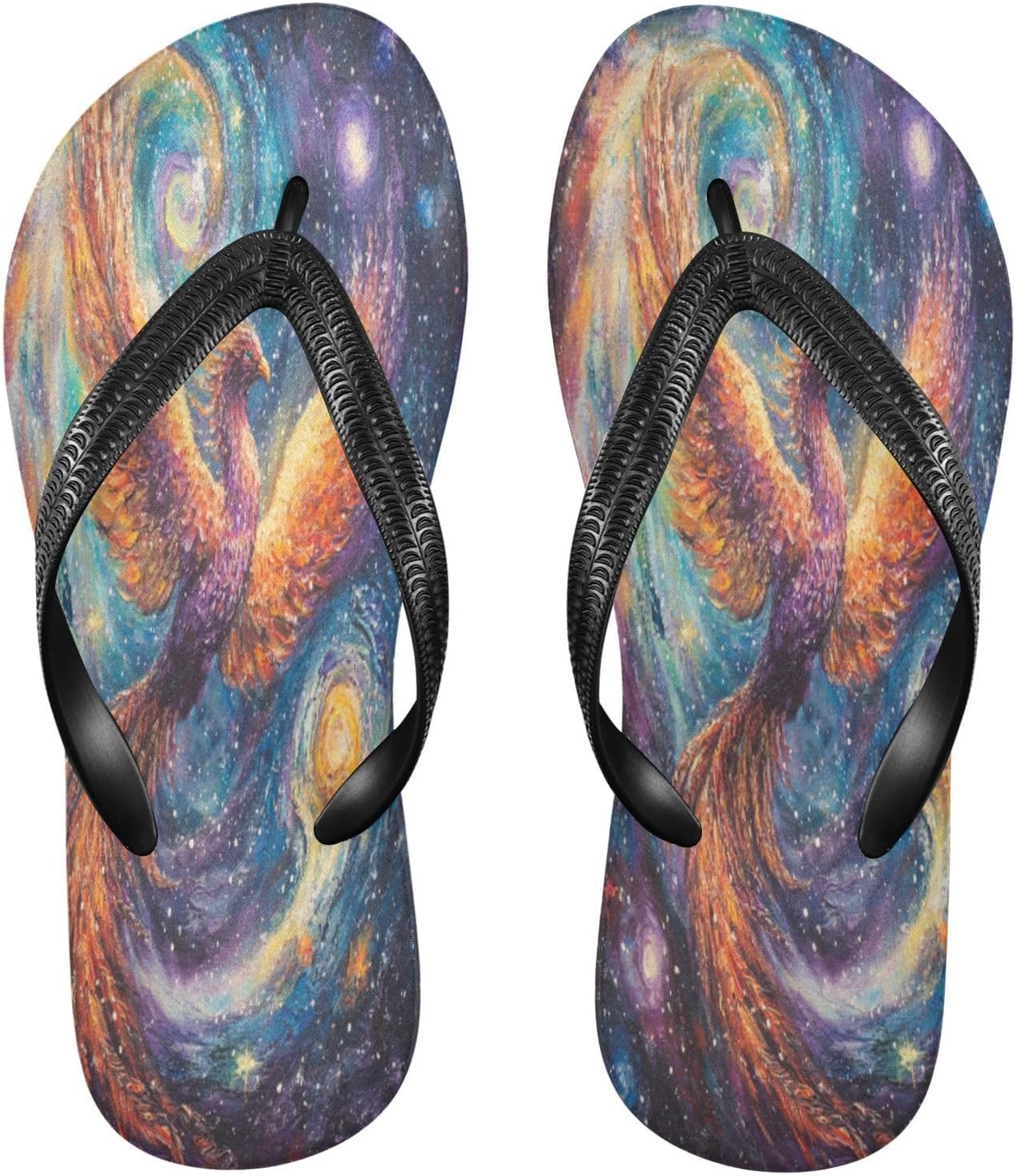 

Космические синие шлепанцы с индикой, пляжные вьетнамки для душа, резиновые нескользящие летние шлепанцы для ходьбы, для женщин и мужчин Sinestour