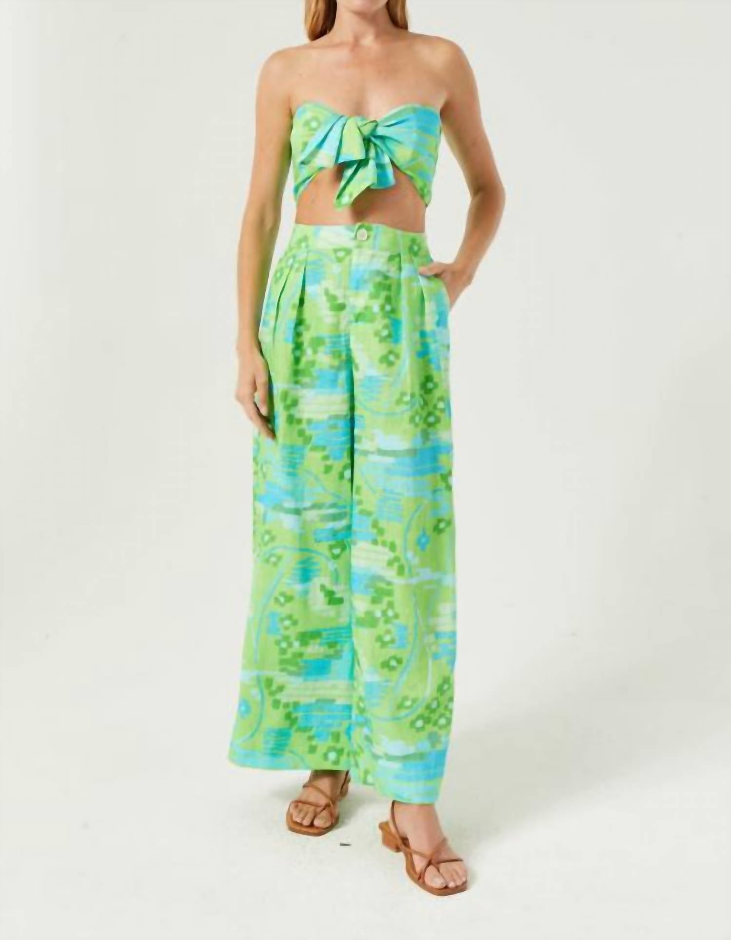 

Топ Toni Crop в цвете Electric Eden Rhode