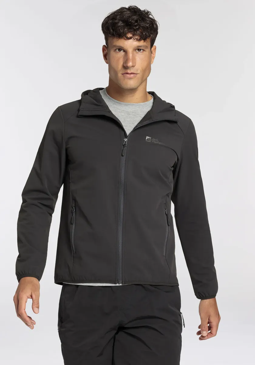 

Куртка Jack Wolfskin из софтшелла, цвет Phantom