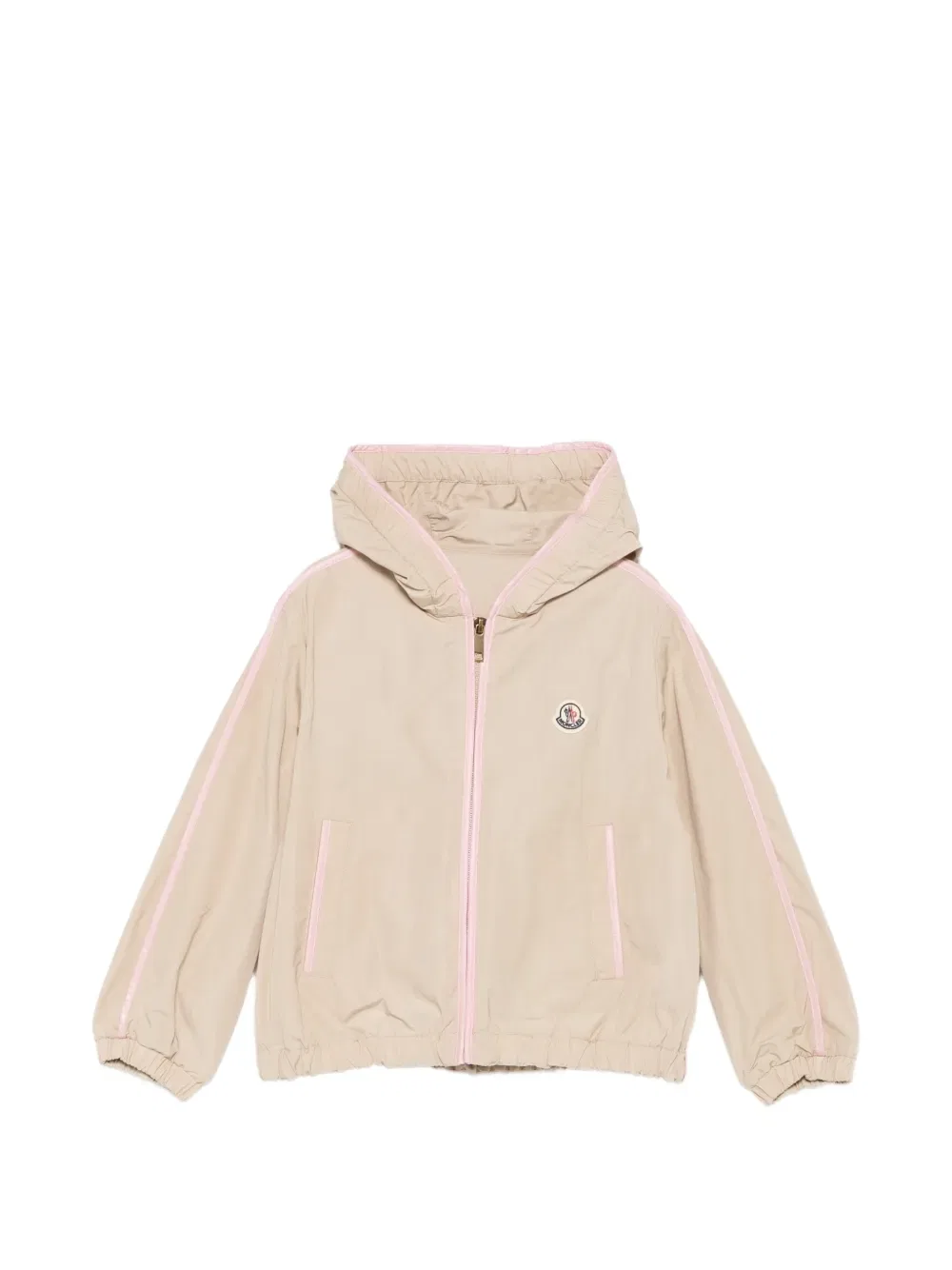 Куртка с капюшоном на молнии Moncler Enfant, нейтральный