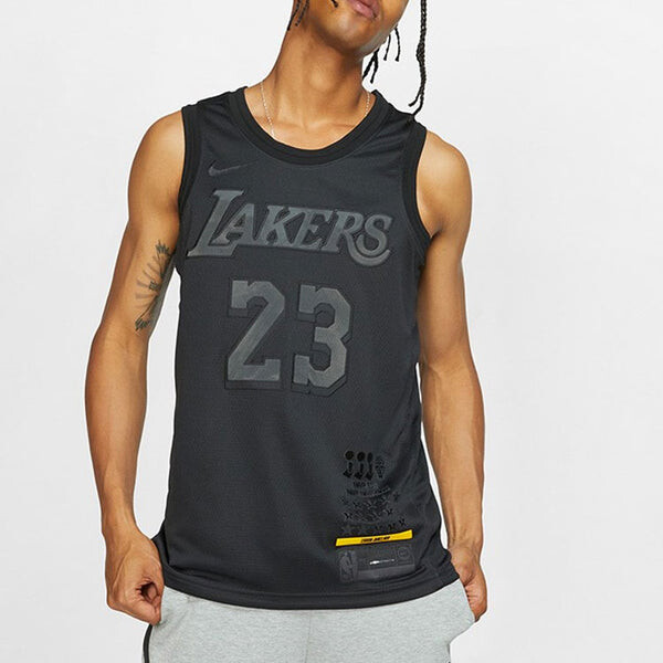 Спортивная футболка connected jersey nba lakers lebron james mvp black Nike, черный — фото 4