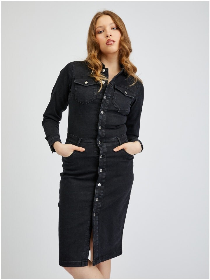

Длинное платье orsay Jeans, черный