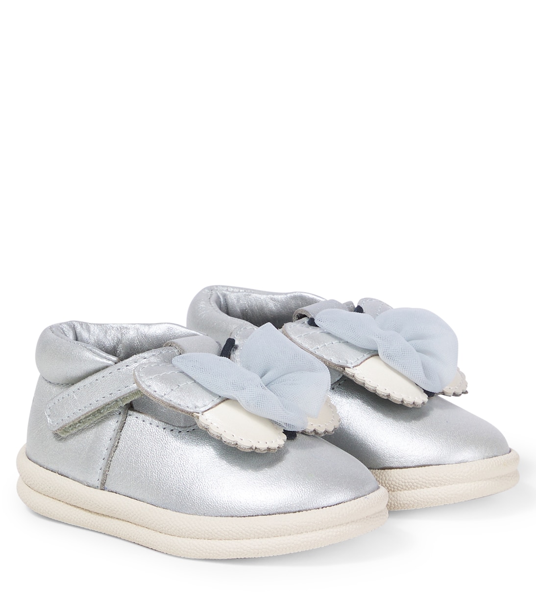 

Кроссовки Vlindy из металлизированной кожи Donsje, Silver Grey Metallic Leather