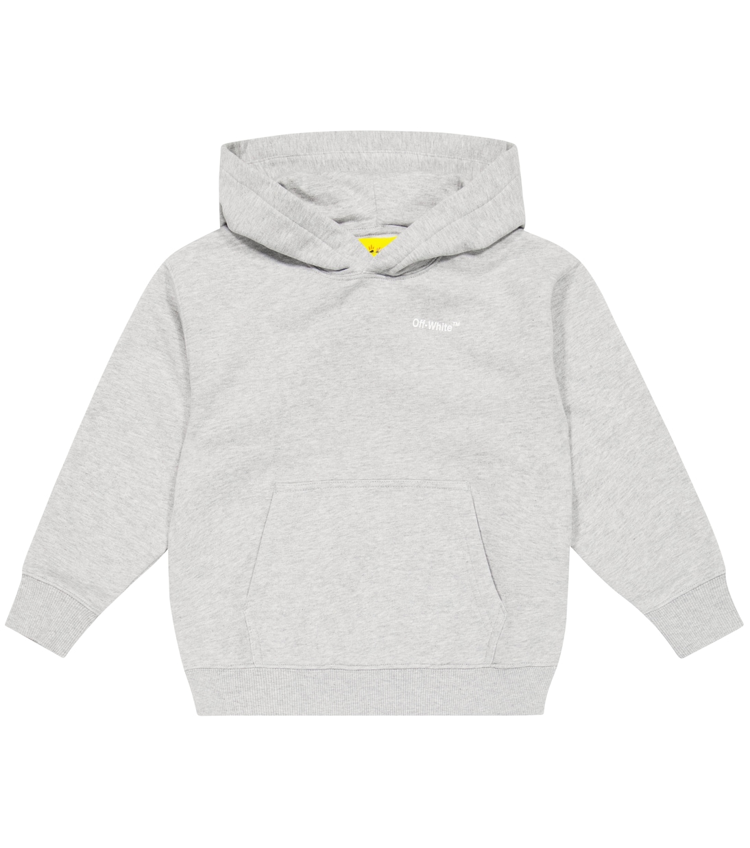 

Толстовка с капюшоном из хлопкового джерси с логотипом Off-White Kids, Grey Multic