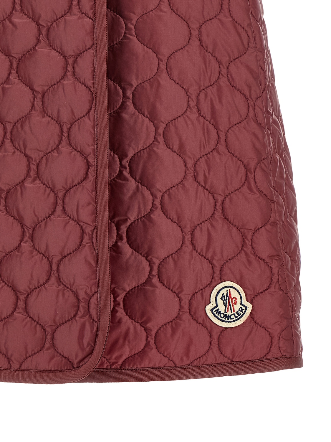 Юбка с квадратной стежкой MONCLER, бордовый — фото 4