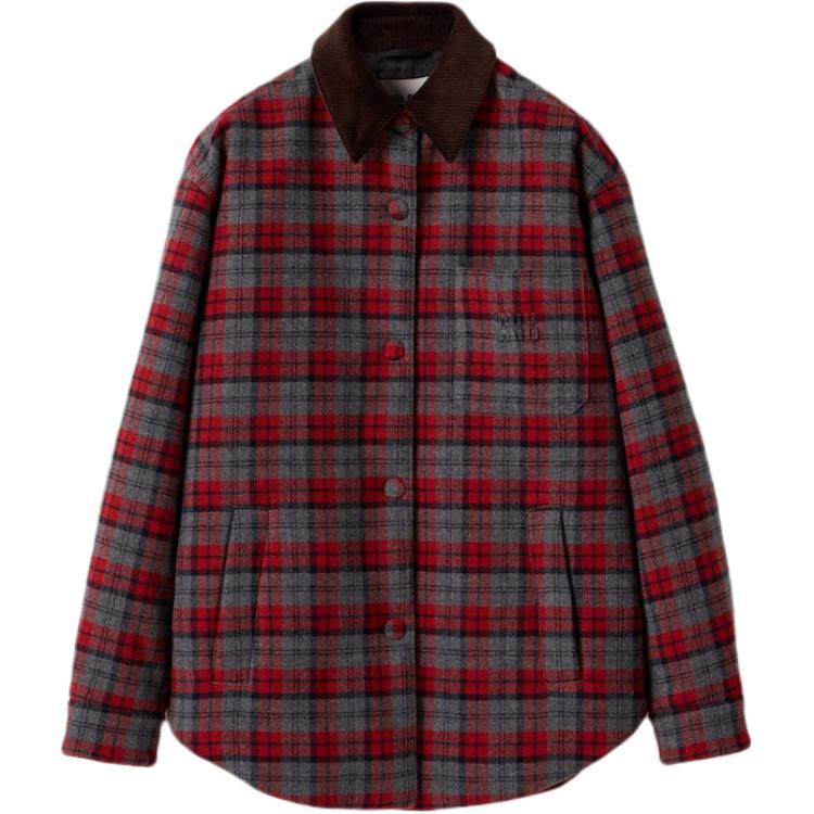 

MIU MIU Женский пуховик красный серый, Red Gray