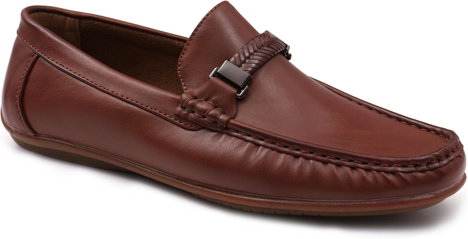 

Мужские удобные лоферы Aston Marc, легкие кожаные туфли-слипоны для офиса и повседневной носки, Tan