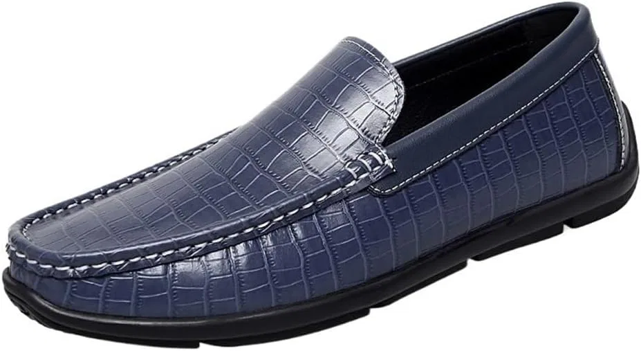 Туфли лоферы мокасины Slip-On Prom Loafers, синий HBNCFTI
