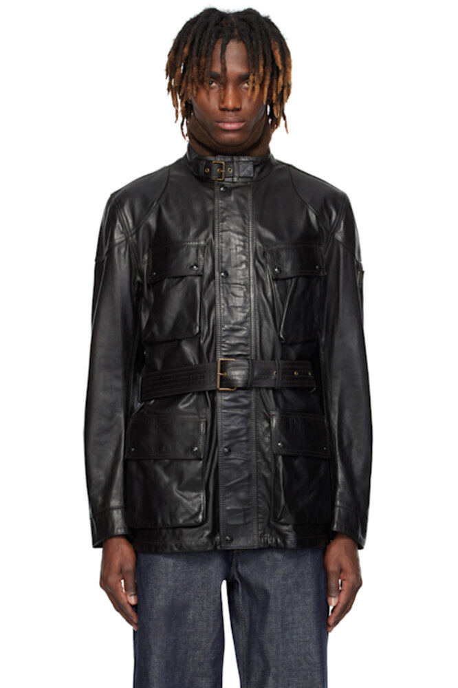 

Черная кожаная куртка Trialmaster Panther Legacy Belstaff