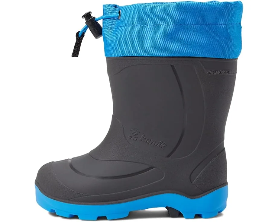 Ботинки Kamik Kids Snobuster 1 (Toddler/Little Kid/Big Kid), Charcoal/Blue — фото 4