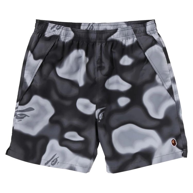 

Шорты BAPE Liquid Camo One Point Beach Shorts, черный