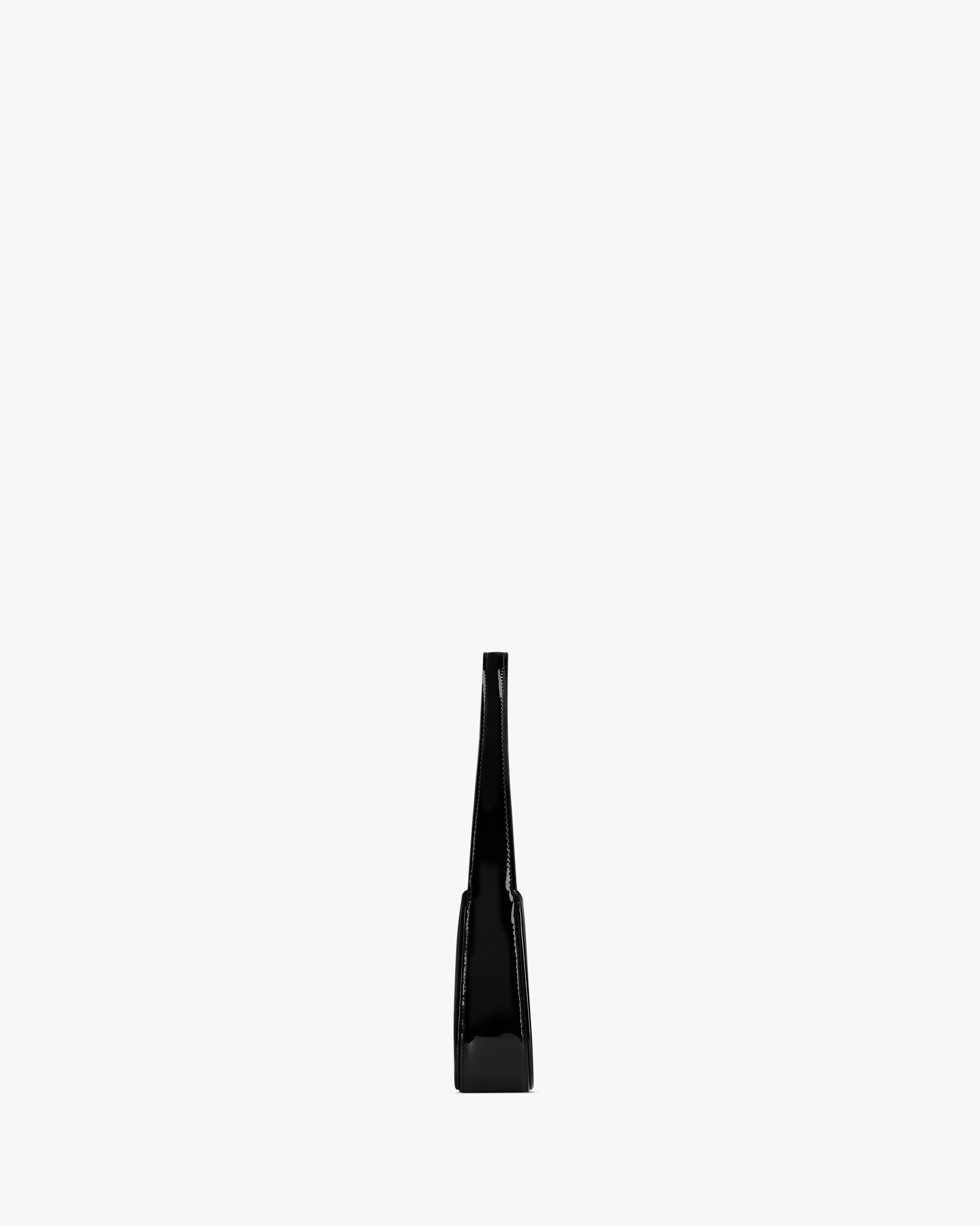 Сумка MINI LE 5 A 7 С ЗАСТЕЖКОЙ НА КОЖАНОЙ ВКЛАДКЕ Saint Laurent, черный — фото 4