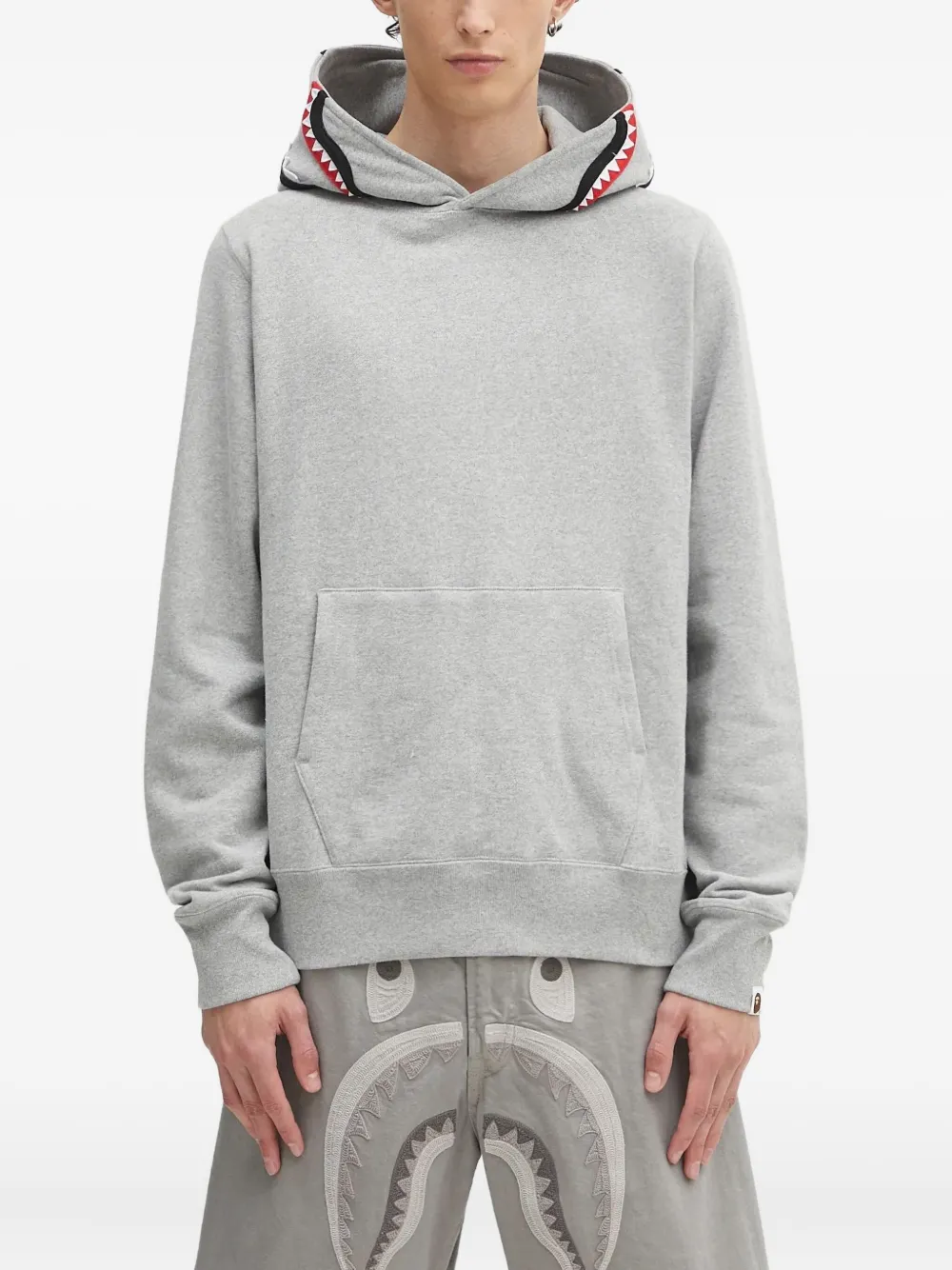 

Худи с принтом A BATHING APE, серый