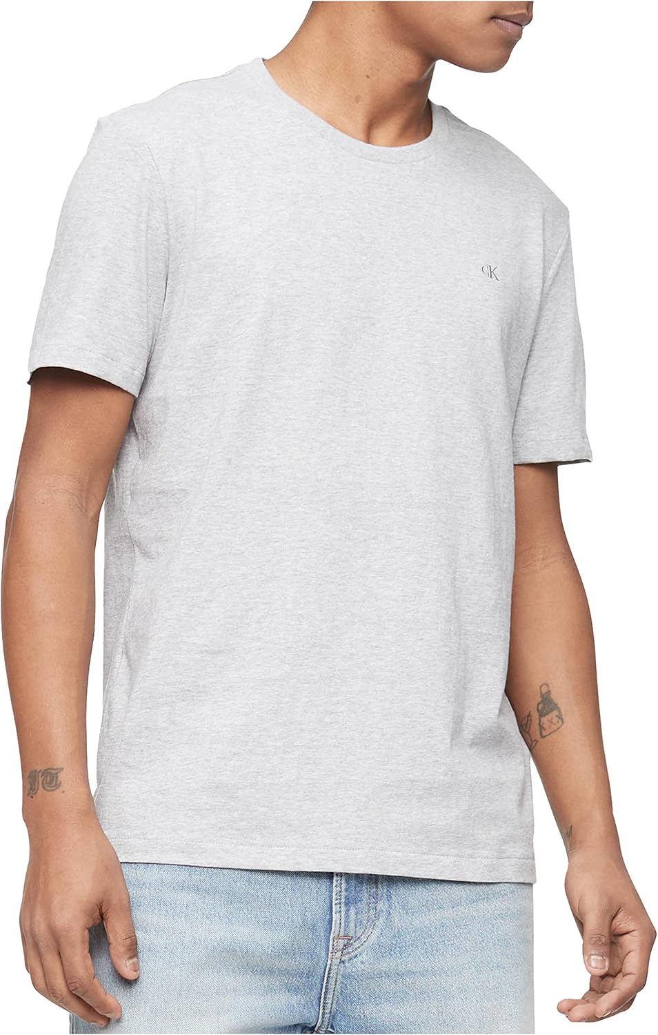 

Мужская футболка Calvin Klein из гладкого хлопка с круглым вырезом, Heroic Grey Heather, Серый, Мужская футболка Calvin Klein из гладкого хлопка с круглым вырезом, Heroic Grey Heather