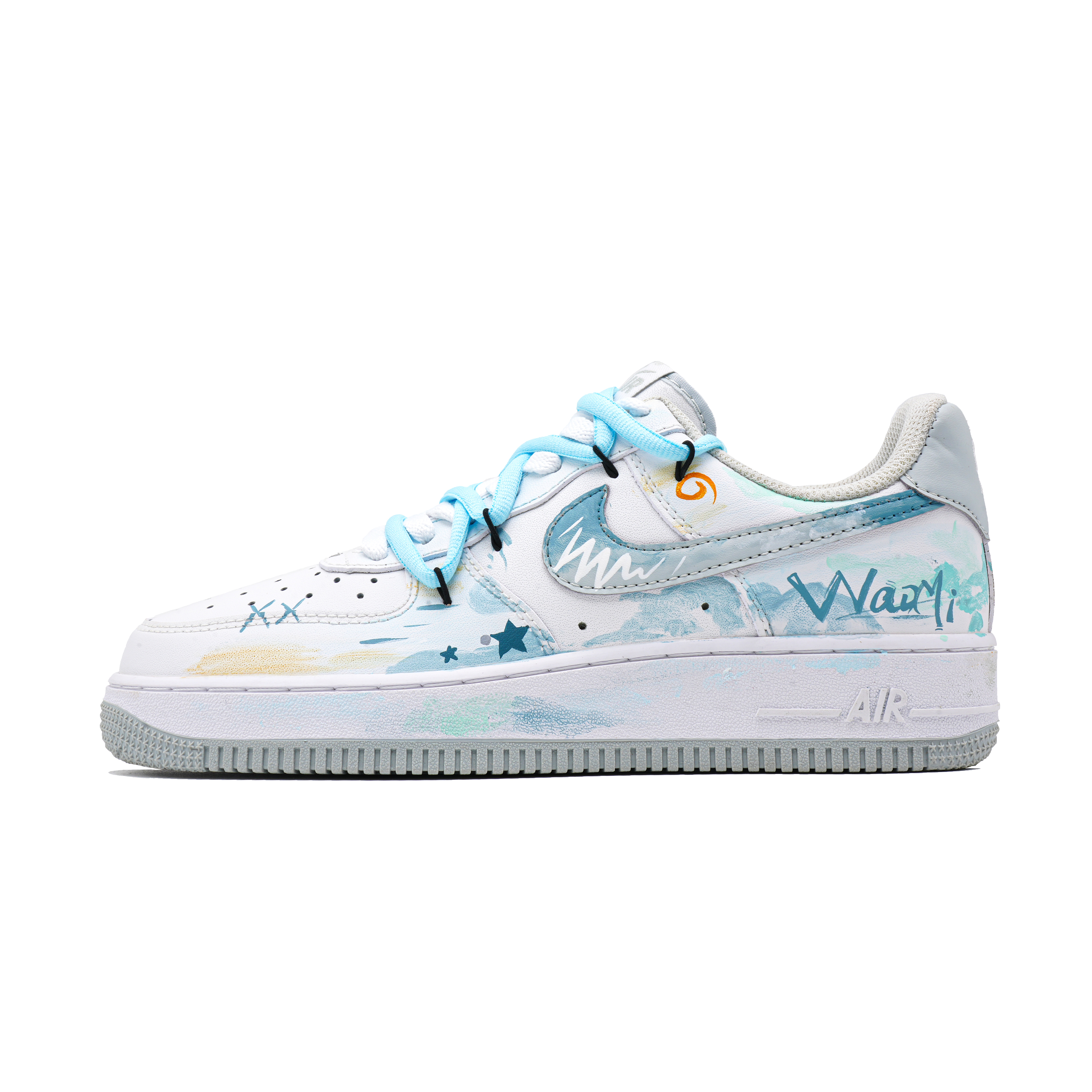 

Nike Кроссовки для скейтбординга Air Force 1, мужские, низкие, синие/белые