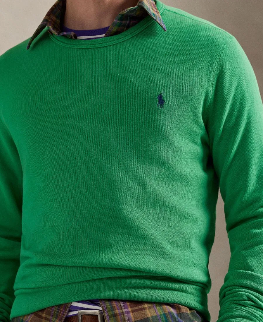 Мужская толстовка с длинными рукавами и круглым вырезом Polo Ralph Lauren, Summer Emerald — фото 4