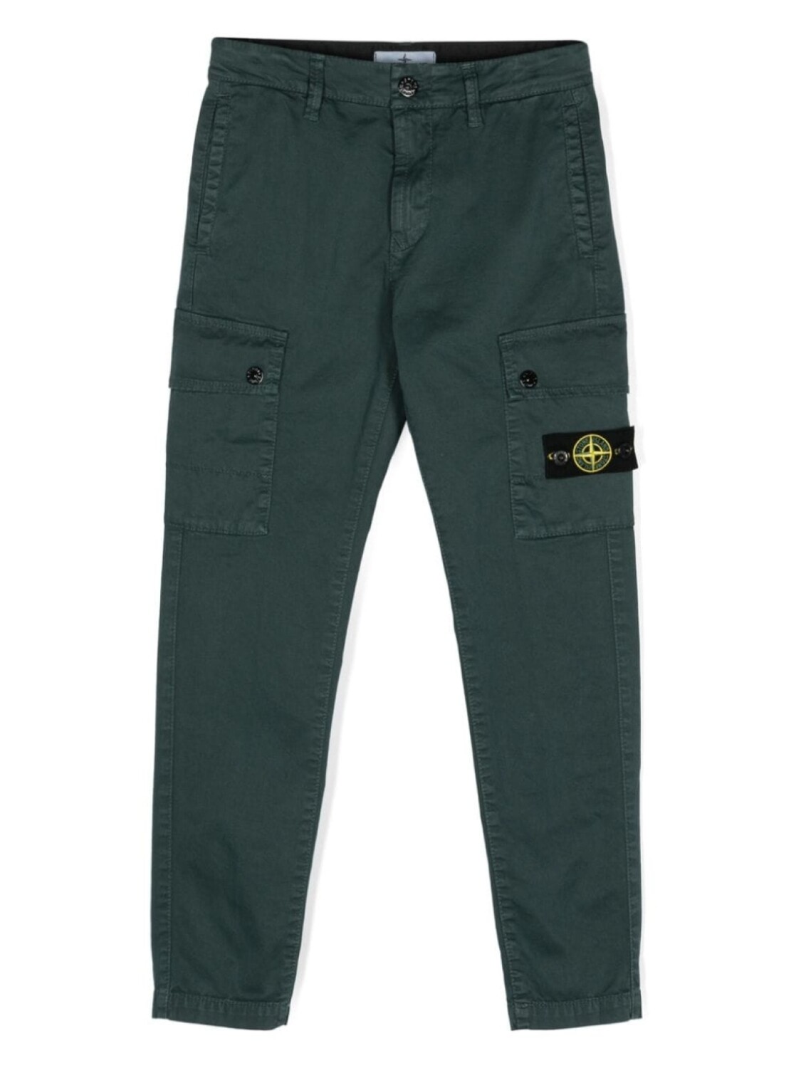 

Stone Island Junior брюки карго с нашивкой Compass, зеленый