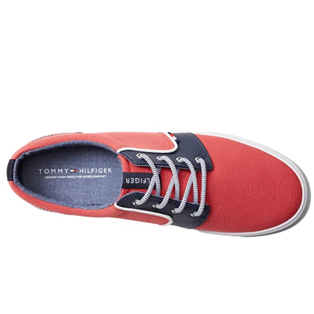 Кроссовки Tommy Hilfiger Pimmen, мужские, красно-синие, на шнуровке, для повседневной носки, GAL318 Tommy Hilfiger, красный — фото 2
