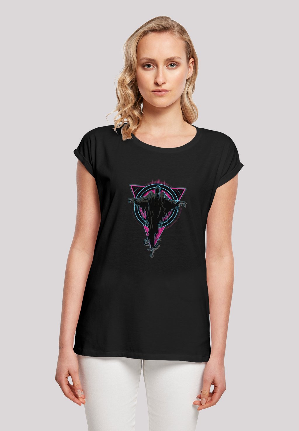 

Футболка с принтом EXTENDED SHOULDER HARRY POTTER NEON DEMENTORS F4NT4STIC, черный