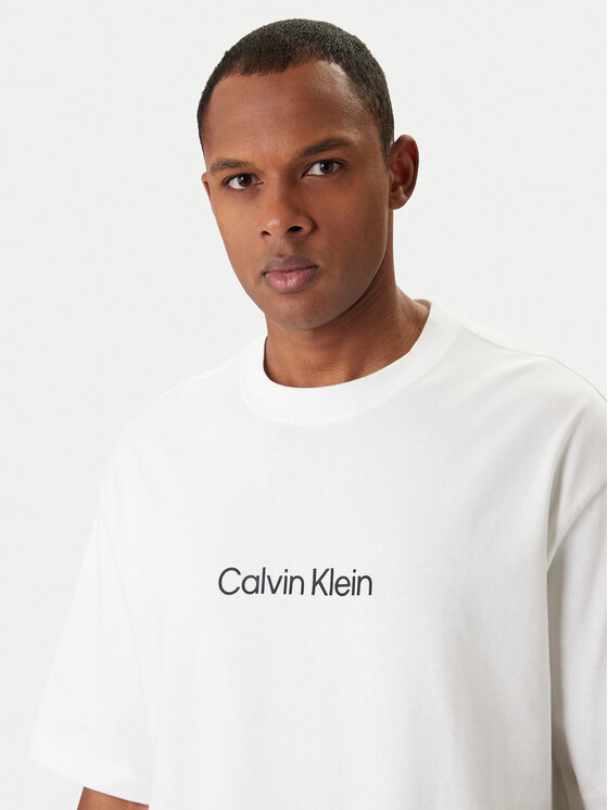 Футболка relaxed fit LV040HM228 Calvin Klein, белый — фото 4