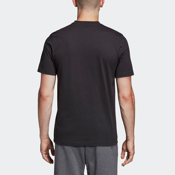 Футболка e lin tee casual sports short sleeve black Adidas, черный — фото 4