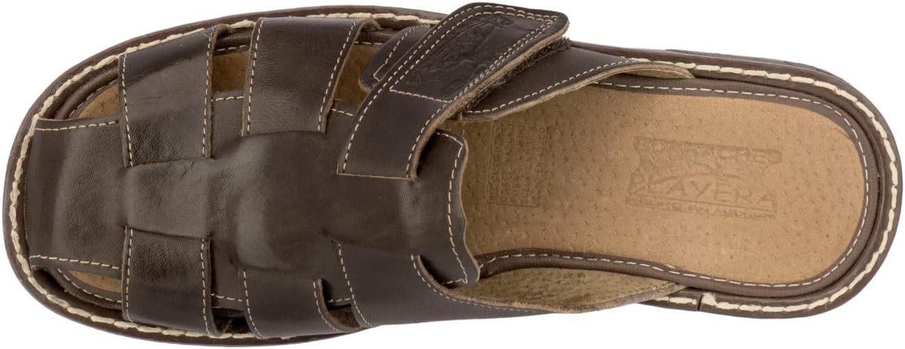 Мужские сандалии Cowboy Professional 661 коричневого цвета, настоящие мексиканские хуарачи, шлепанцы из натуральной кожи — фото 4