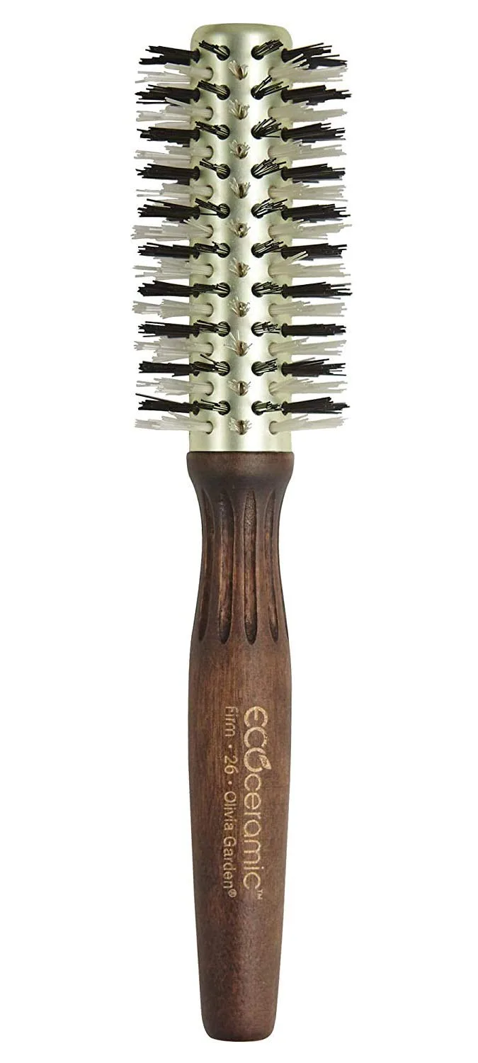 Круглая термощетка для волос Olivia Garden Ecoceramic с жесткой щетиной (не электрическая) 5,4 см (EC-26F)