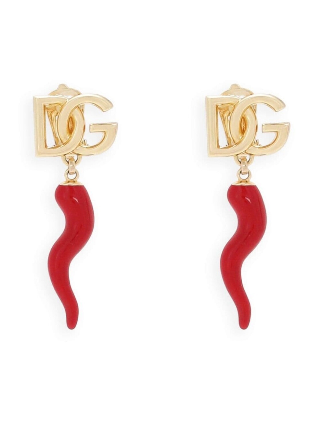 

Серьги-клипсы с логотипом DG Dolce & Gabbana, золотой