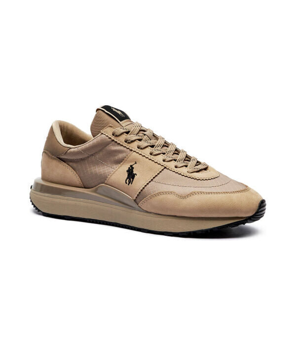

Кроссовки мужские Polo Ralph Lauren кожаные с логотипом, бежевый