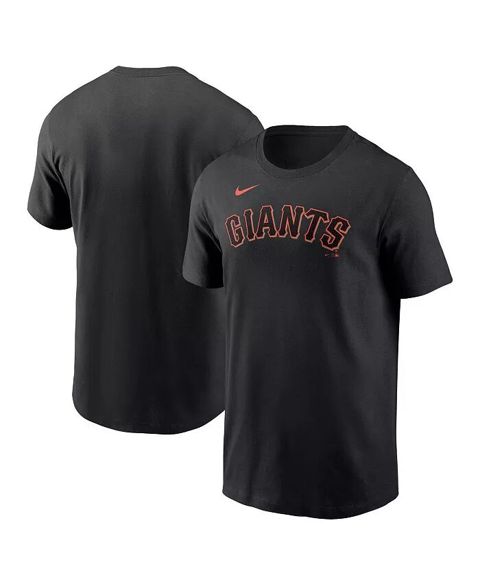 

Мужская черная футболка San Francisco Giants Fuse Wordmark Nike