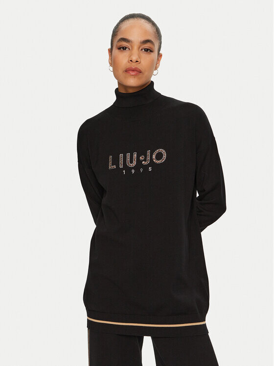 

Свитер с высоким воротником обычного кроя Liu Jo Sport, черный