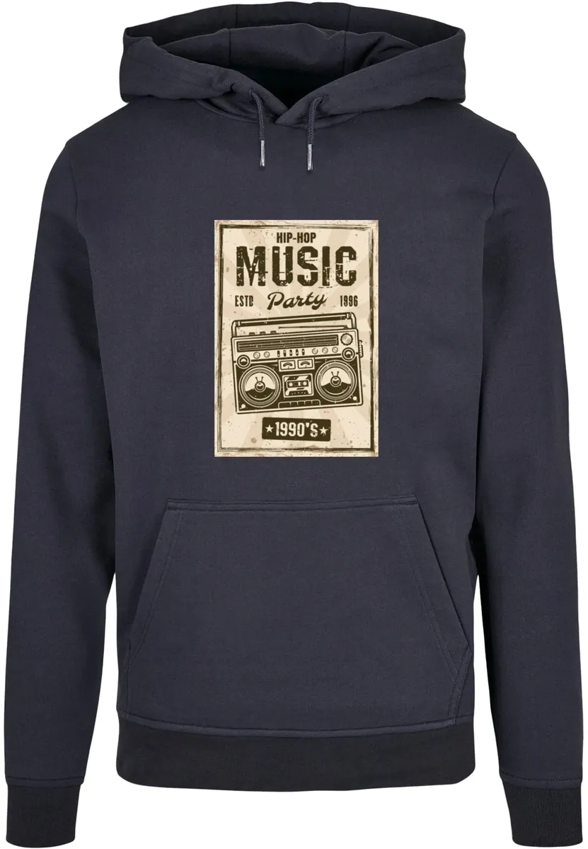 

Толстовка MisterTee с капюшоном "MisterTee Men's Retro Boom Basic Hoody", цвет морской волны