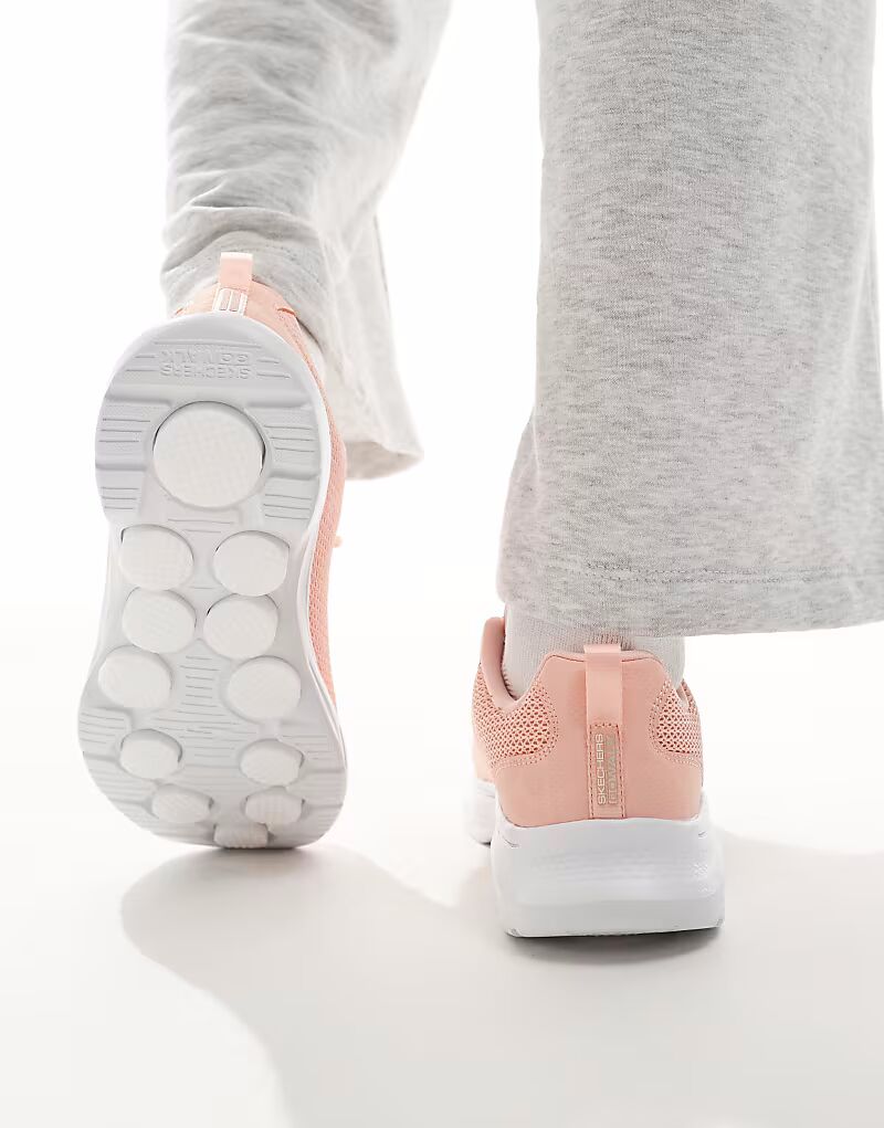 Кроссовки Skechers Go walk 7 kaylor персикового цвета — фото 3