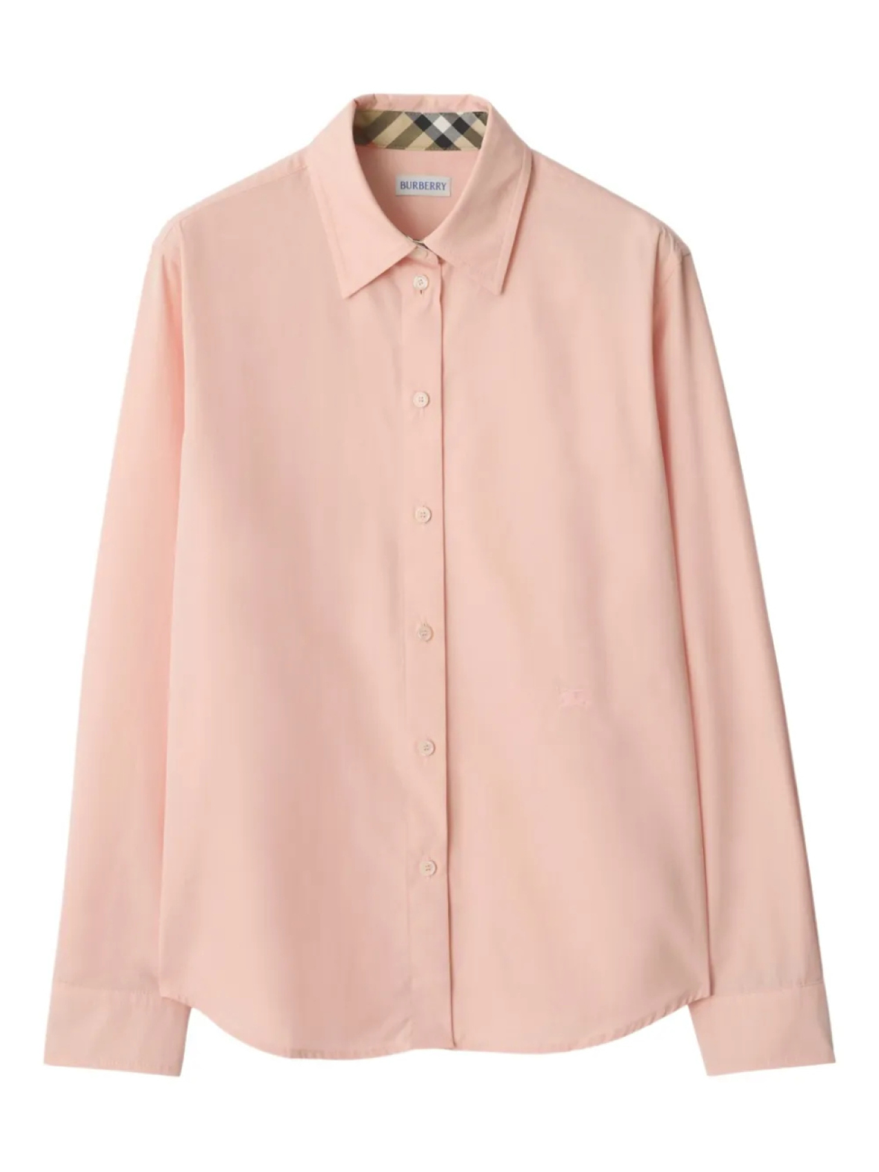 

Рубашка Burberry из хлопкового поплина, розовый