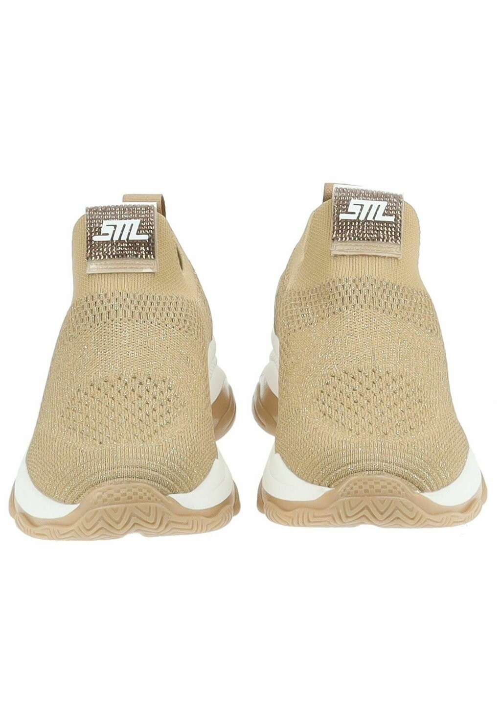 Кроссовки женские Steve Madden комбинированные спортивные, золотой — фото 4