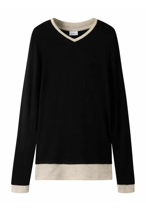Облегающий топ с длинными рукавами Name It, Black