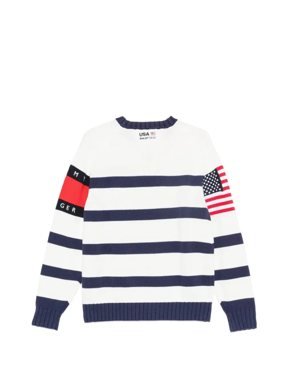 Полосатый свитер Tommy Hilfiger, белый — фото 2