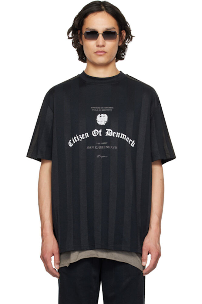 

Черная футболка с надписью «Футболка» Han Kjobenhavn