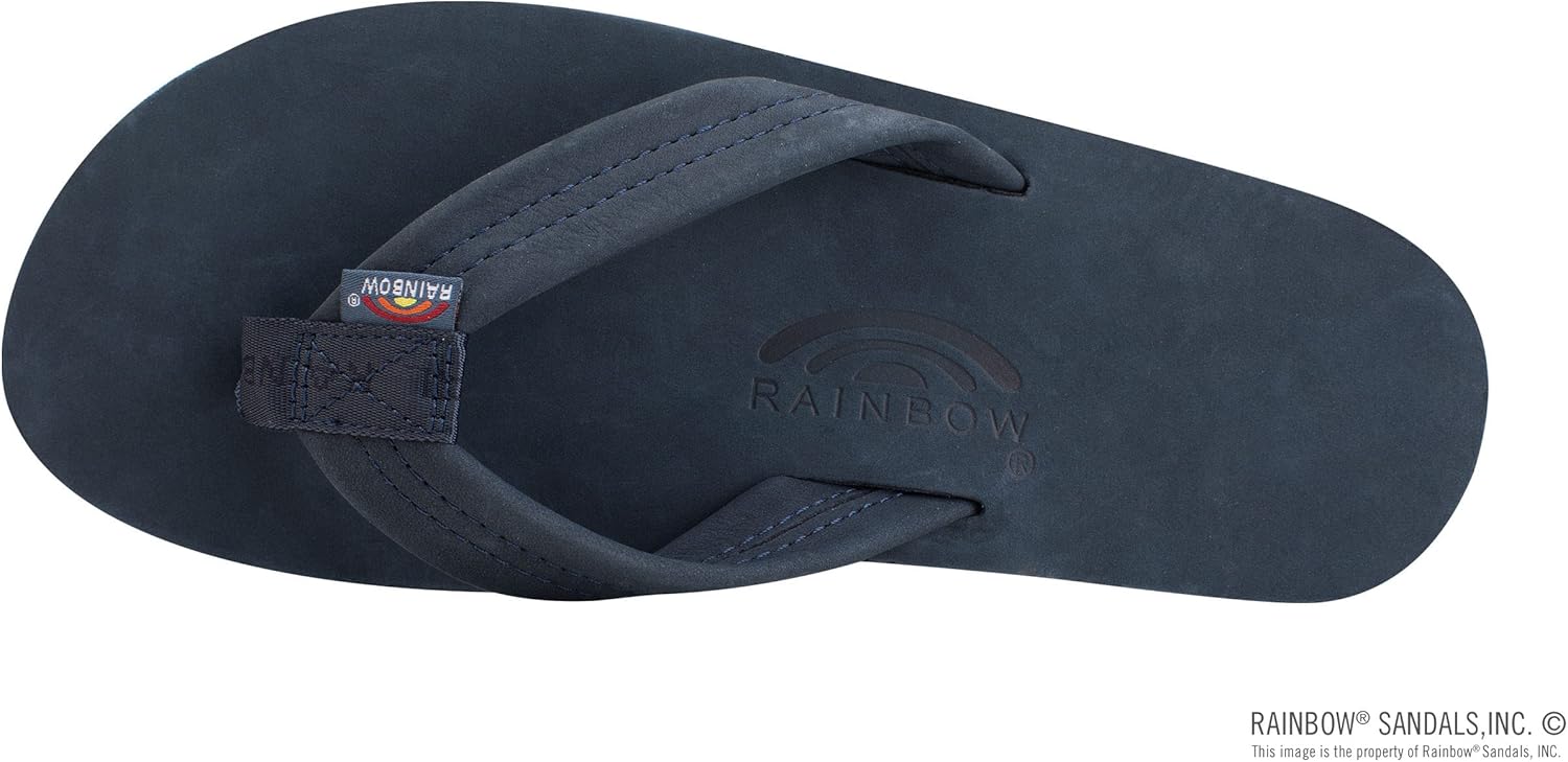 Мужские сандалии Rainbow Single Layer Premier из кожи Rainbow Sandals, темно-синий — фото 3
