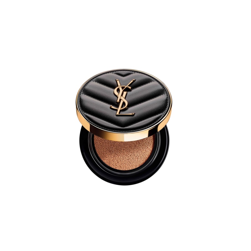 

SAINT LAURENT Черный кожаный тональный крем-подушечка для сияния Air Cushions для маскировки с солнцезащитой