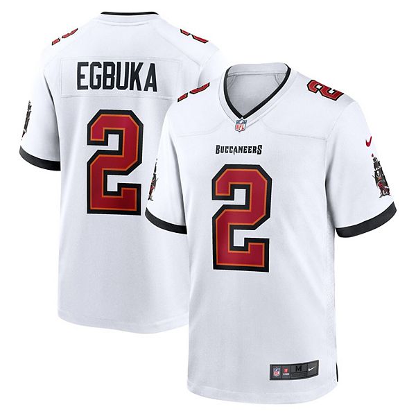 

Мужская белая игровая футболка Tampa Bay Buccaneers Emeka Egbuka Nike