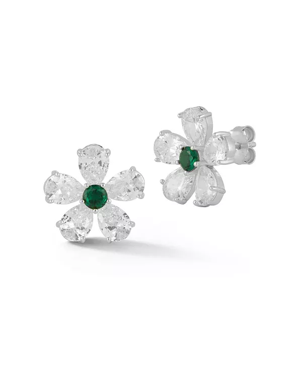 

Серьги-Гвоздики из стерлингового серебра с покрытием из 14-каратного золота Rachel Zoe, silver