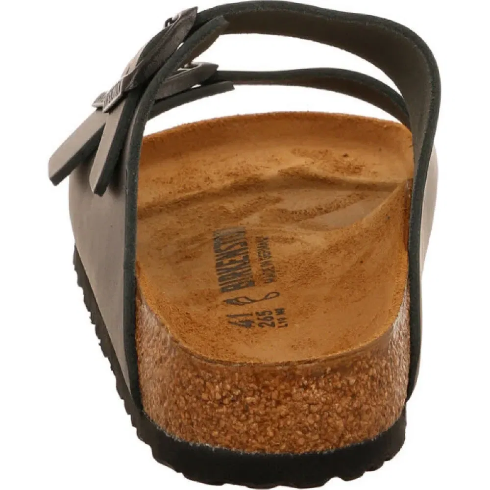 Домашние тапочки, кожаная стелька, Birkenstock, коричневый — фото 2