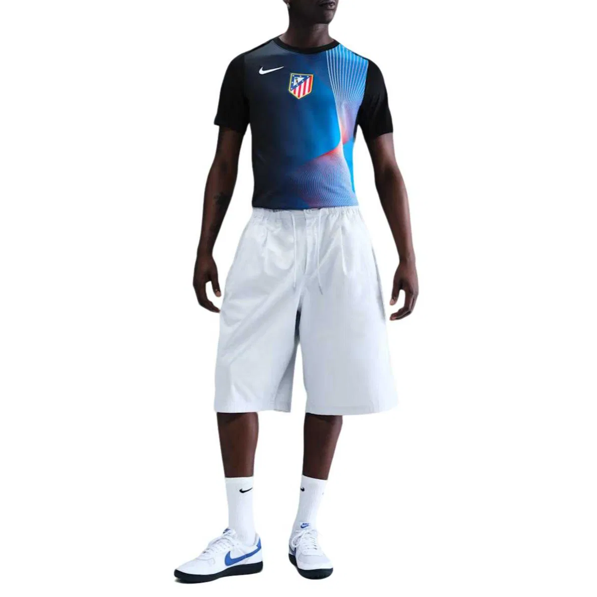 Футболка Атлетико Мадрид мужская Nike, Black/White/White