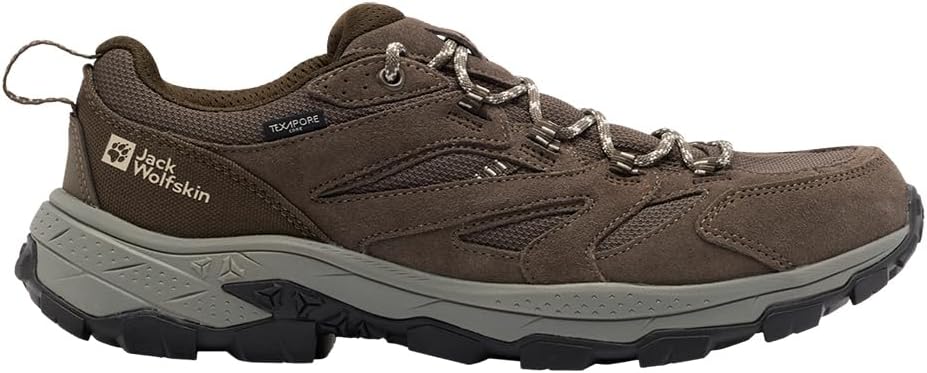 Мужские походные кроссовки Jack Wolfskin Vojo Tour Texapore Low M, Cold Coffee — фото 2