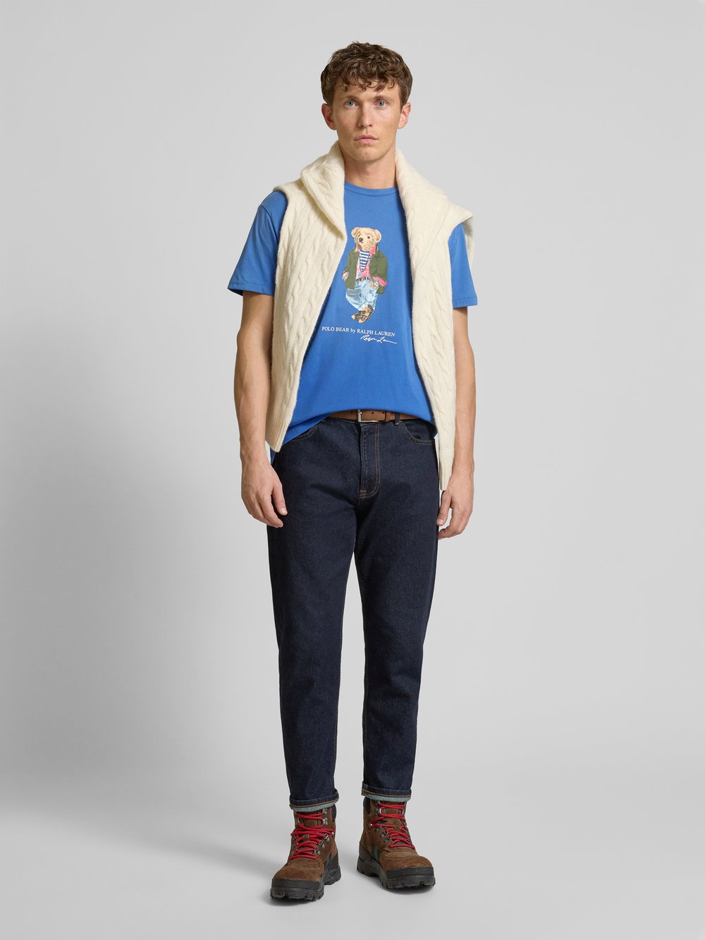

Футболка из чистого хлопка Polo Ralph Lauren, светло-голубой