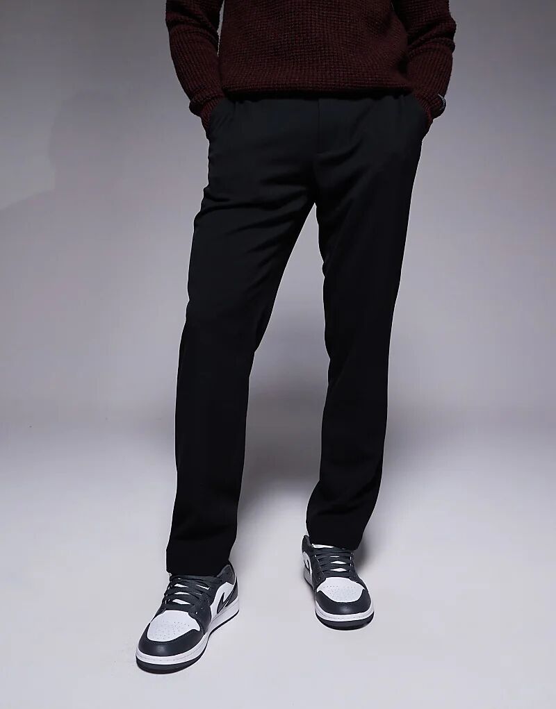 

Узкие брюки-джоггеры River Island с наклейкой черного цвета