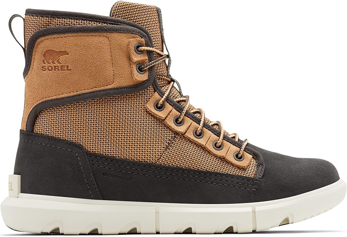 

Мужские водонепроницаемые ботинки Sorel Ankeny II Mid, черный/желтый/коричневый