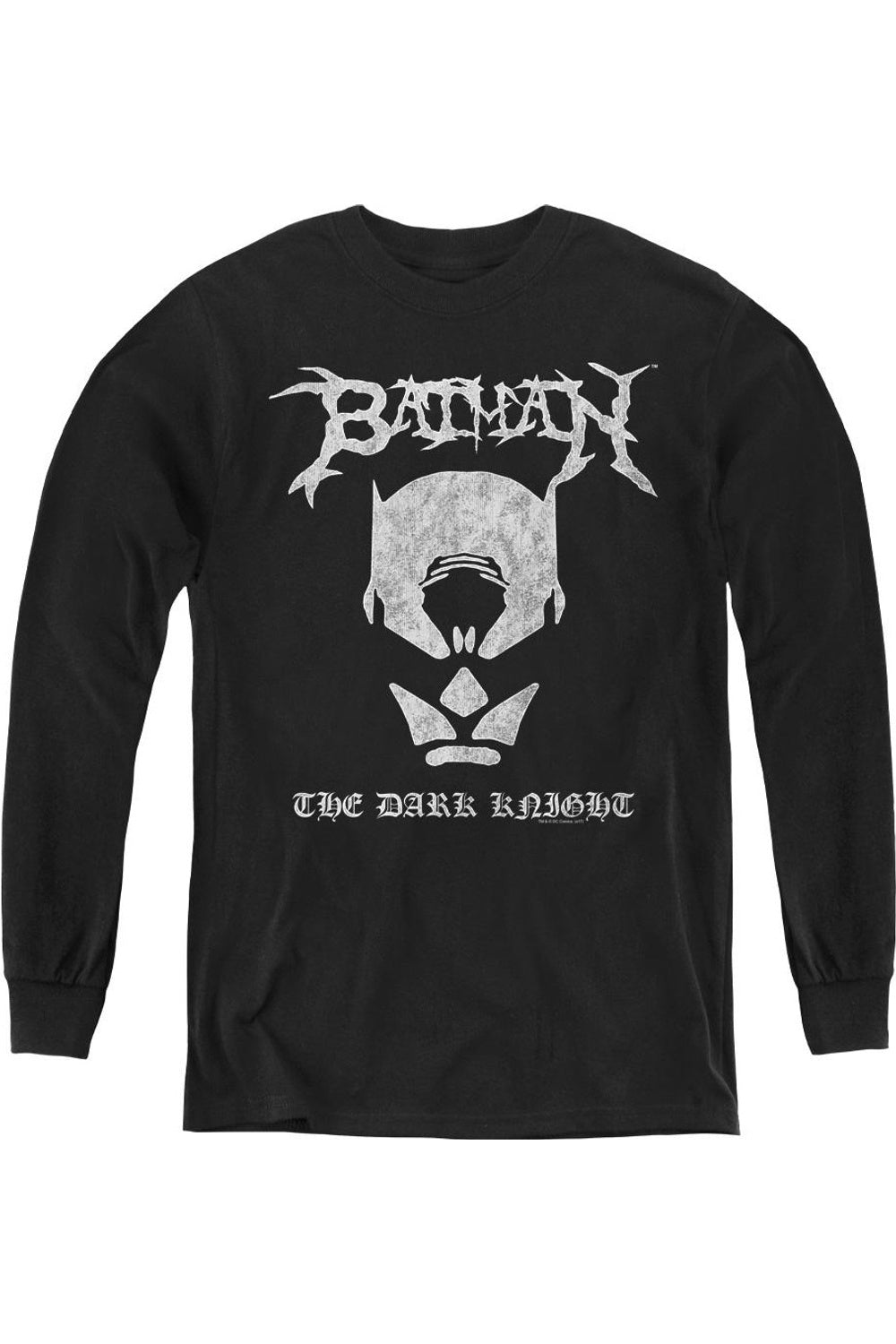 

Футболка с длинным рукавом Batman Black Metal для подростков Gildan