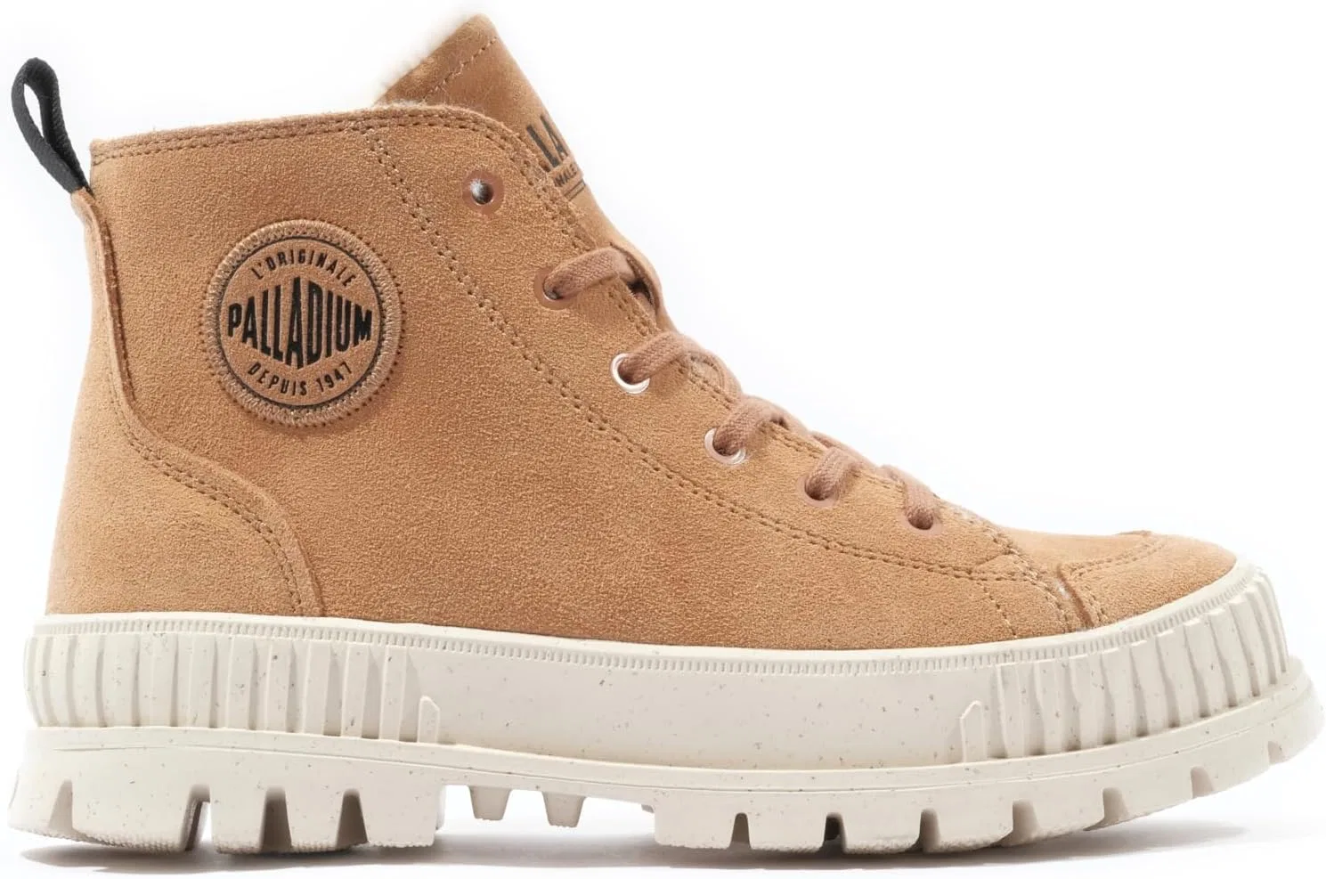 Теплые унисекс ботинки Palladium Pallashock на молнии, Brown